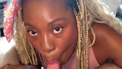 Big black ass babe fucked in amateur interracial vid