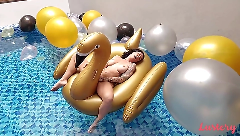 Amateur interracial threesome with a big cock and a tattoo