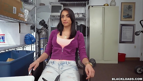 Latina amateur milf in stockings fucks with his big dick