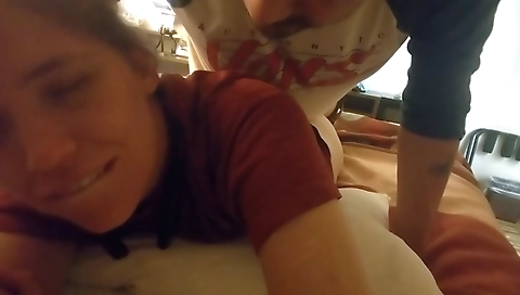 Anal sex interlude of a kinky couple and a kinky teen