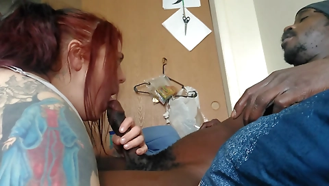 Busty redhead with a large ass and hairy pussy in this vid