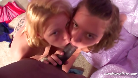 Two black women are fucking and licking their pussies