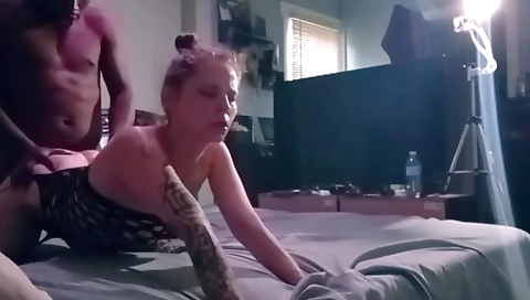 Very hot amateur brunette caught on cam and in webcam