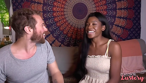 Ebony and black girl fucking in amateur black porn video