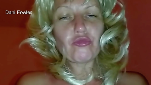 Mature blonde girl gets creampied in her hairy pussy