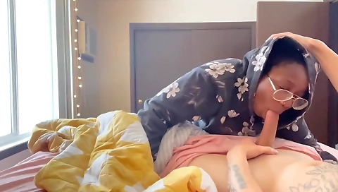 My mature black girl has her big natural boobs filmed