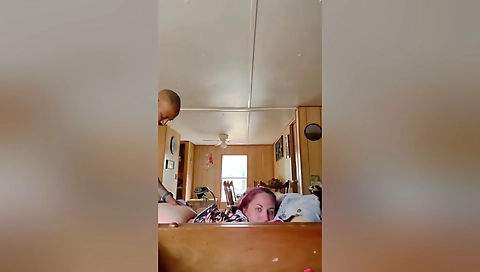 Amateur black and white woman has a big black cock