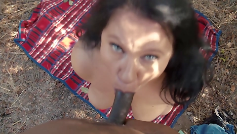 A hot latina and a brunette are getting fucked in the outdoor party