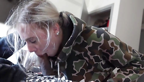 Big booty blonde slut and her step daddy have a great fucking