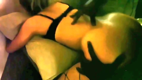 Brunette girl in stockings gets fucked by a big black dick