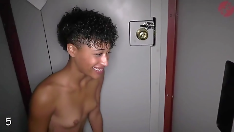 A blonde and black teen with a nice ass are fucking a white guy